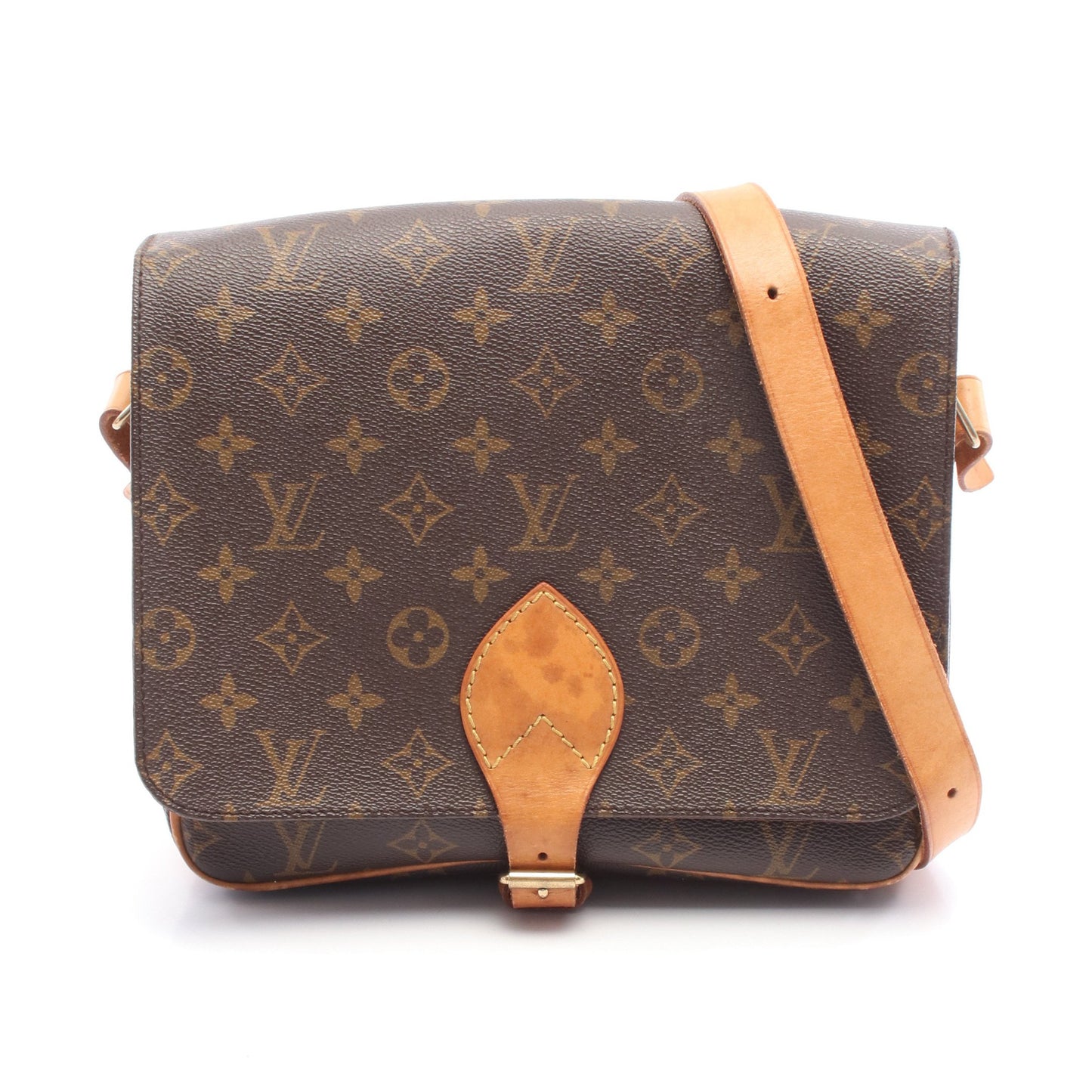 カルトシエールGM モノグラム ショルダーバッグ PVC レザー ブラウン ルイヴィトン バッグ LOUIS VUITTON