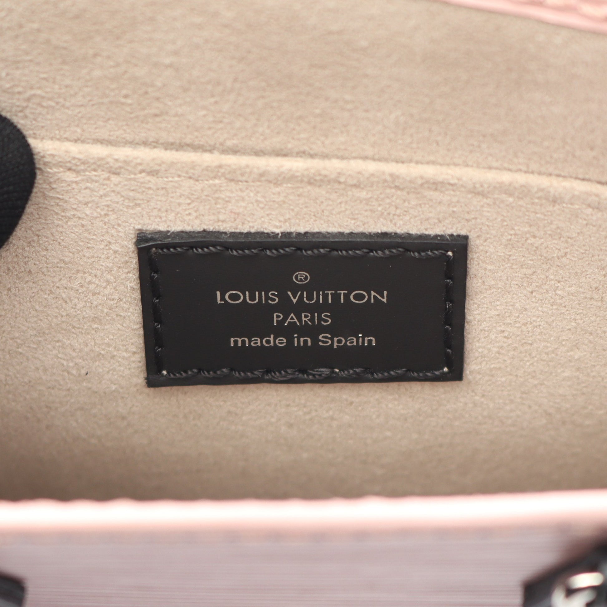 プティット サックプラ エピ ローズバレリーヌ ハンドバッグ レザー ライトピンク ブラック 2WAY ルイヴィトン バッグ LOUIS VUITTON