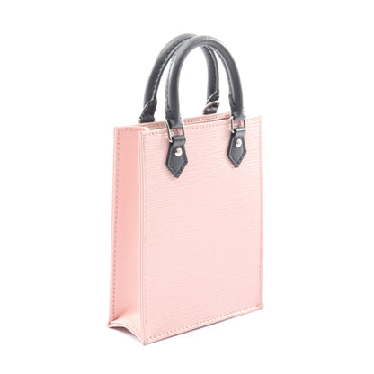 プティット サックプラ エピ ローズバレリーヌ ハンドバッグ レザー ライトピンク ブラック 2WAY ルイヴィトン バッグ LOUIS VUITTON