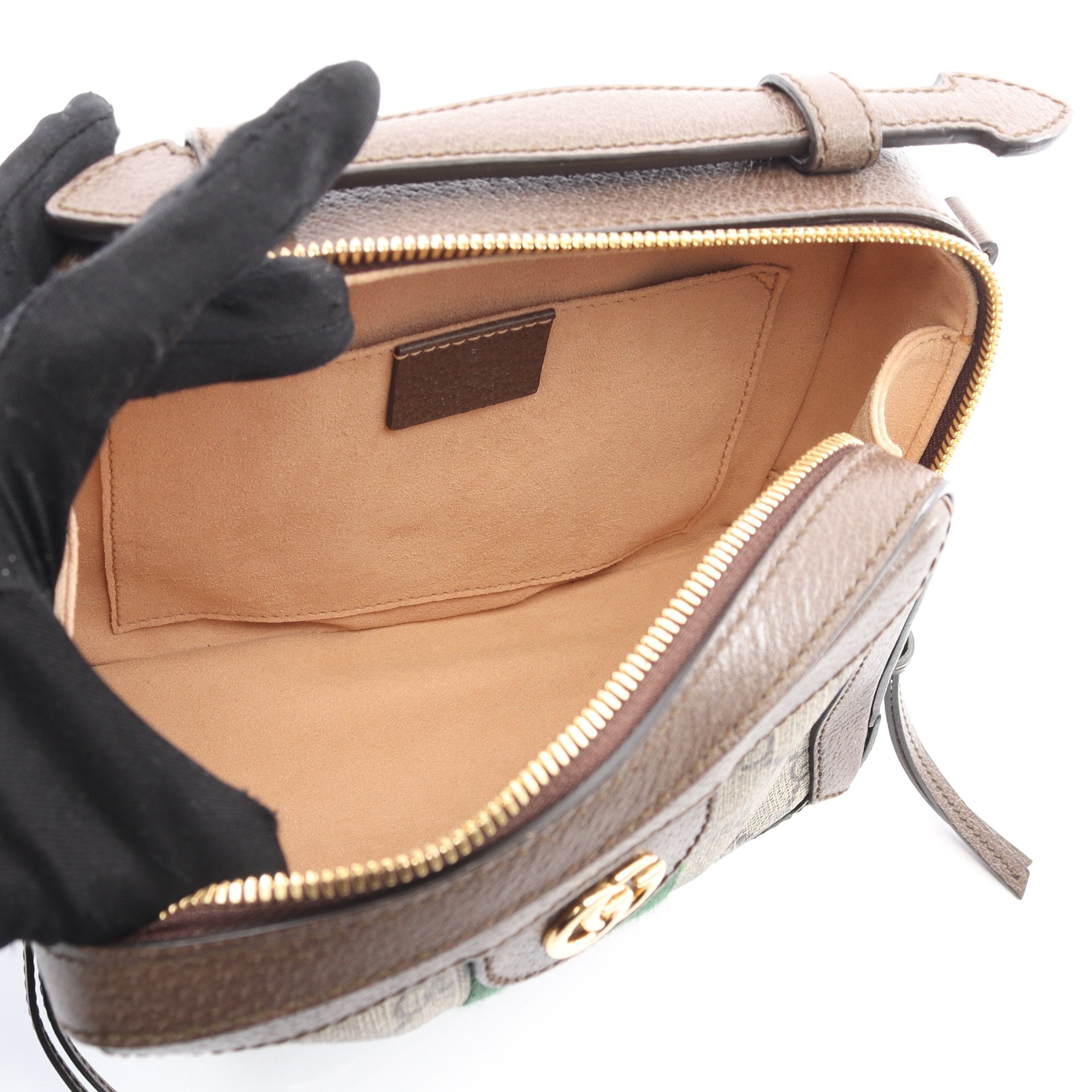 オフィディア GGスプリーム チェーンショルダーバッグ PVC レザー