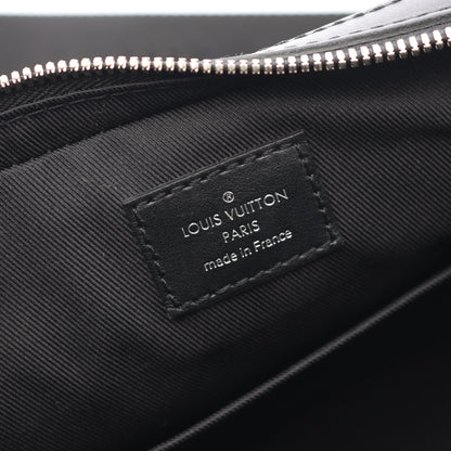 トリオ メッセンジャー ダミエグラフィット ショルダーバッグ PVC レザー ブラック ルイヴィトン バッグ LOUIS VUITTON