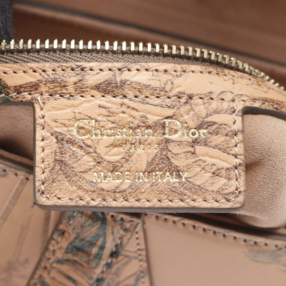 SADDLE サドル ハンドバッグ ボタニカル柄 レザー ピンクベージュ マルチカラー 2WAY クリスチャンディオール バッグ Christian Dior