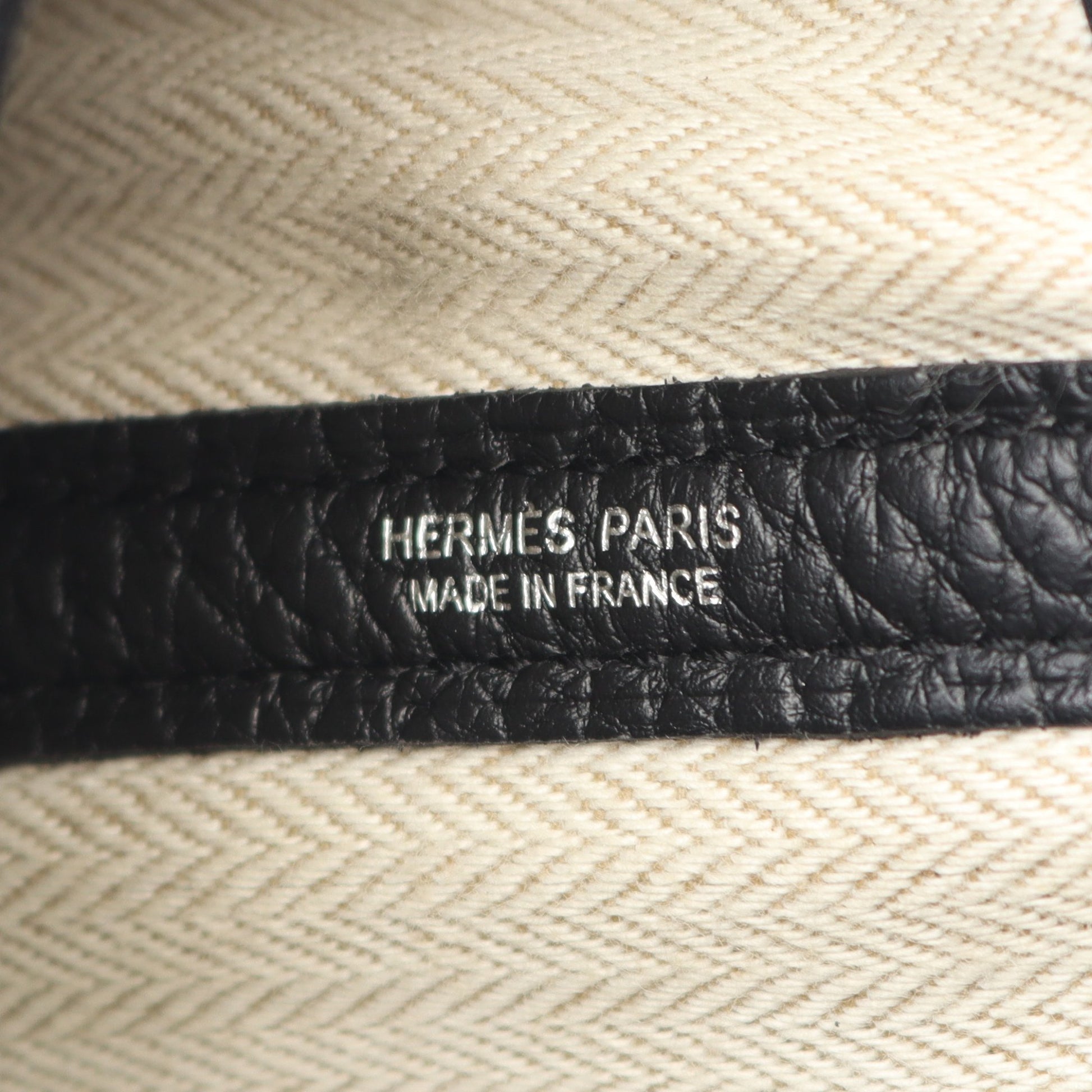 ガーデンパーティPM ハンドバッグ トートバッグ ネゴンダ ブラック シルバー金具 C刻印 エルメス バッグ HERMES
