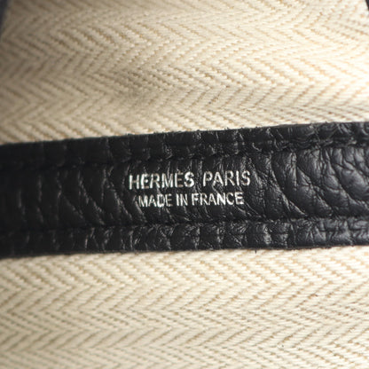 ガーデンパーティPM ハンドバッグ トートバッグ ネゴンダ ブラック シルバー金具 C刻印 エルメス バッグ HERMES