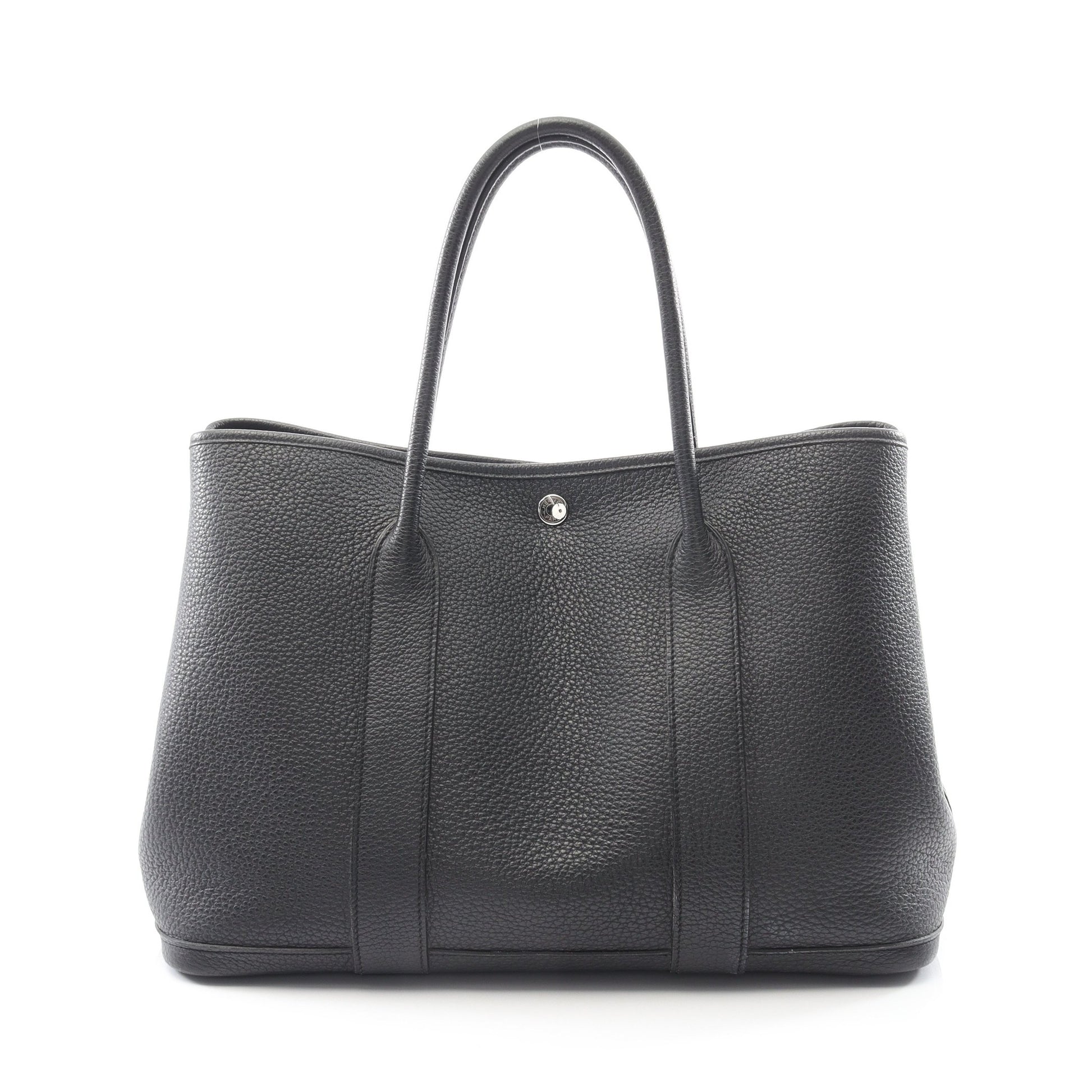 ガーデンパーティPM ハンドバッグ トートバッグ ネゴンダ ブラック シルバー金具 C刻印 エルメス バッグ HERMES