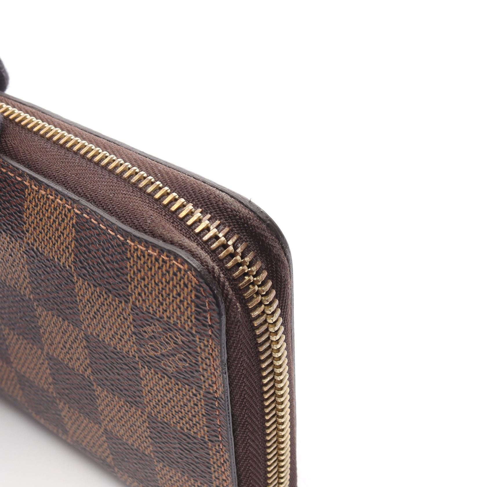 ジッピーウォレット ダミエエベヌ ラウンドファスナー長財布 PVC