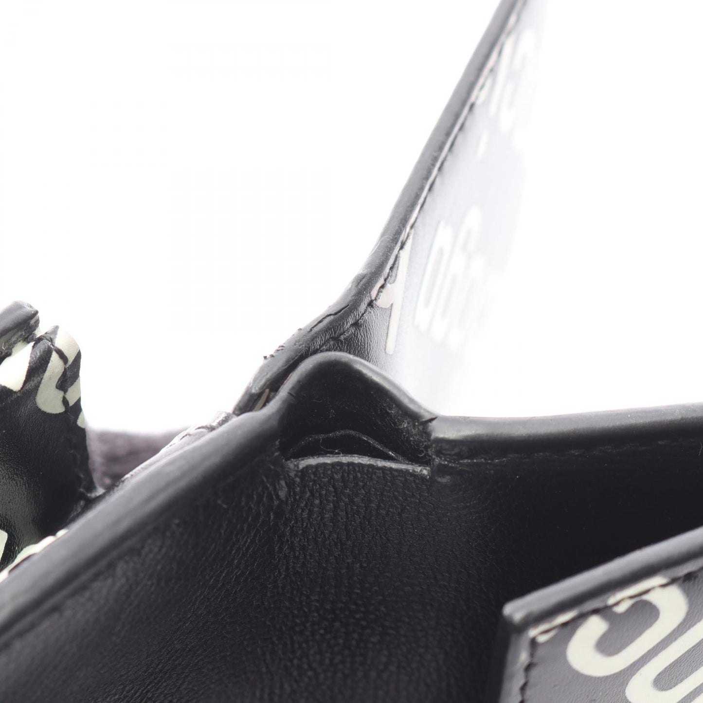 CASH MINI WALLET キャッシュ ミニ ウォレット 三つ折り財布 ロゴ総柄 レザー ブラック ホワイト バレンシアガ 財布・小物 BALENCIAGA