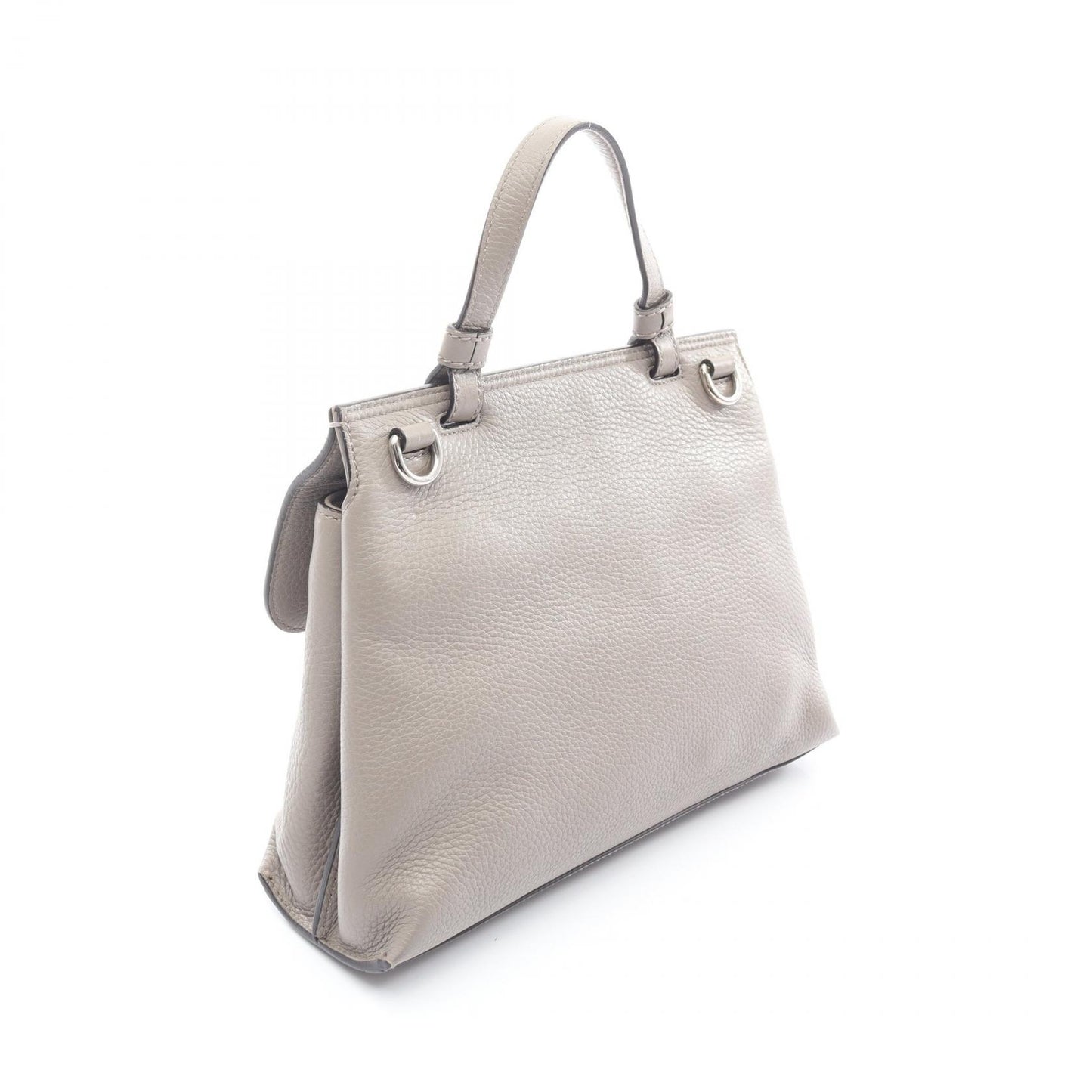 バンブー デイリー ハンドバッグ レザー ライトグレー 2WAY グッチ バッグ GUCCI