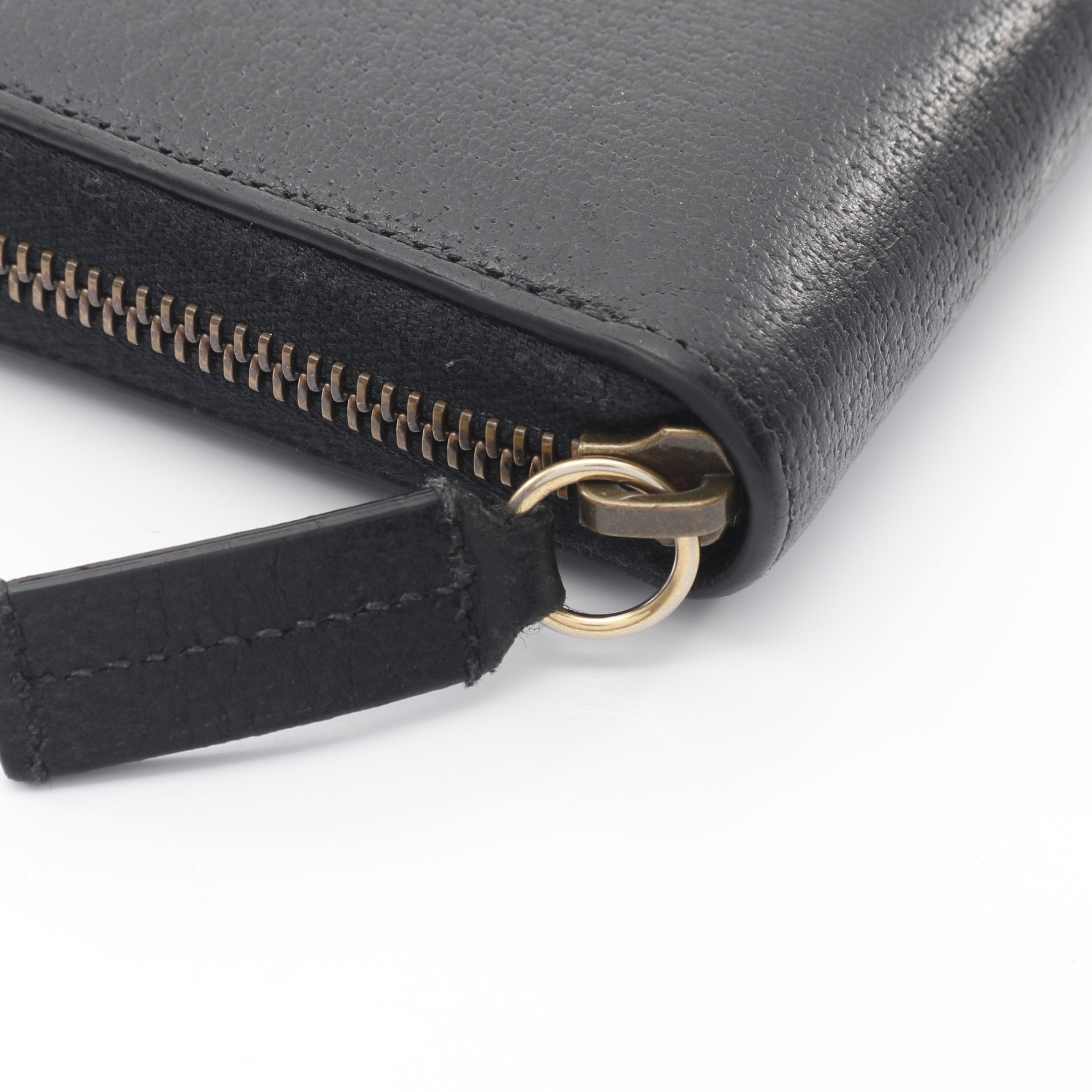 アニマリエ ビー ラウンドファスナー長財布 レザー ブラック グッチ