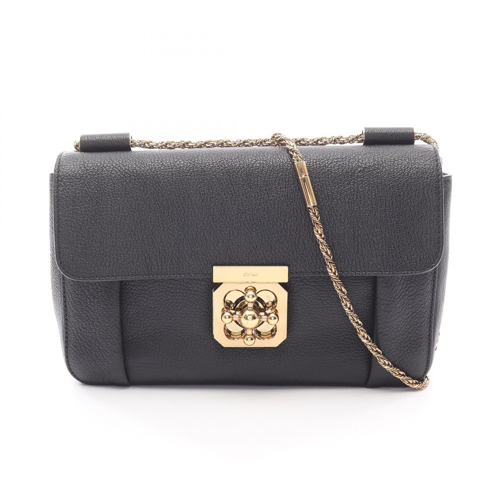 ELSIE エルシー チェーンショルダーバッグ レザー ブラック クロエ – RECLO