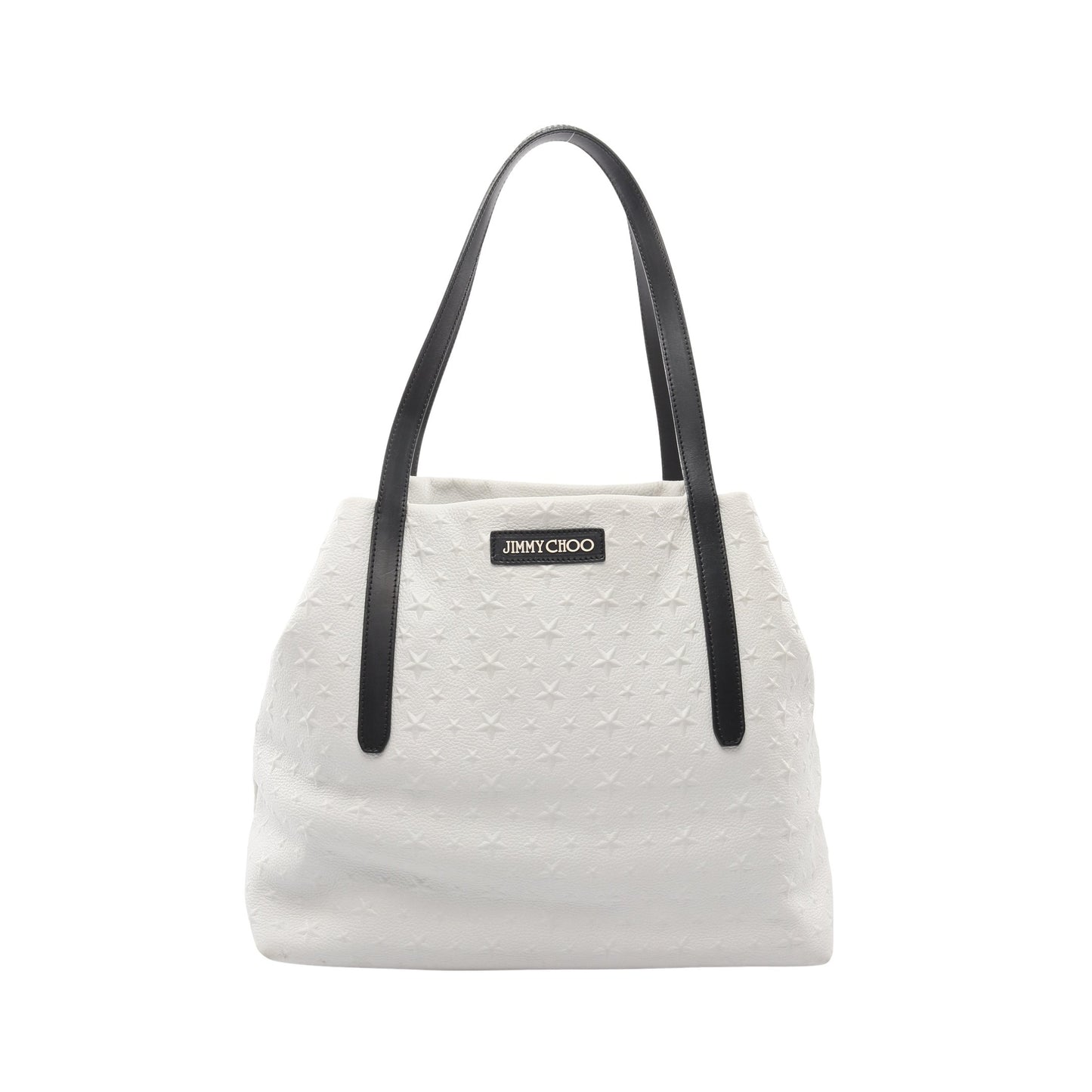 SOFIA M ソフィア スターエンボス ショルダーバッグ トートバッグ レザー オフホワイト ブラック ジミーチュウ バッグ JIMMY CHOO