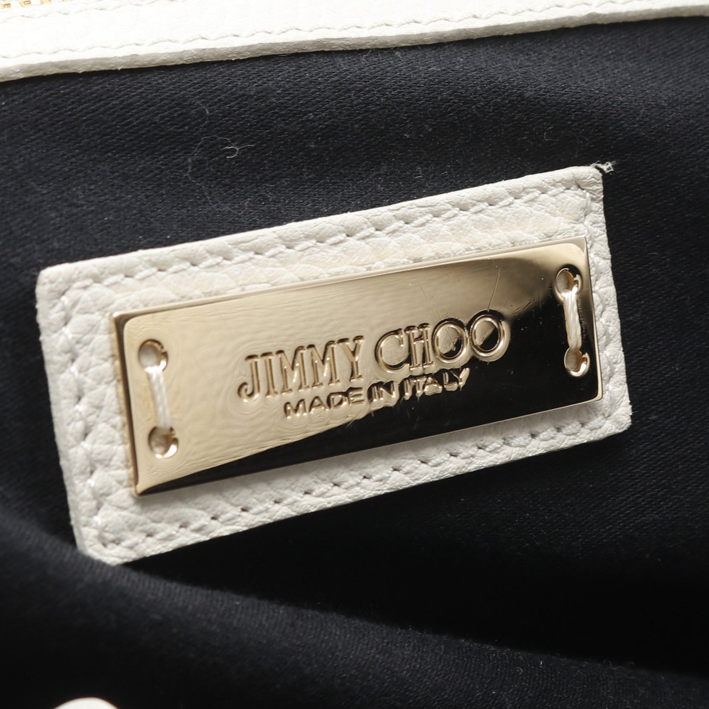 SOFIA M ソフィア スターエンボス ショルダーバッグ トートバッグ レザー オフホワイト ブラック ジミーチュウ バッグ JIMMY CHOO