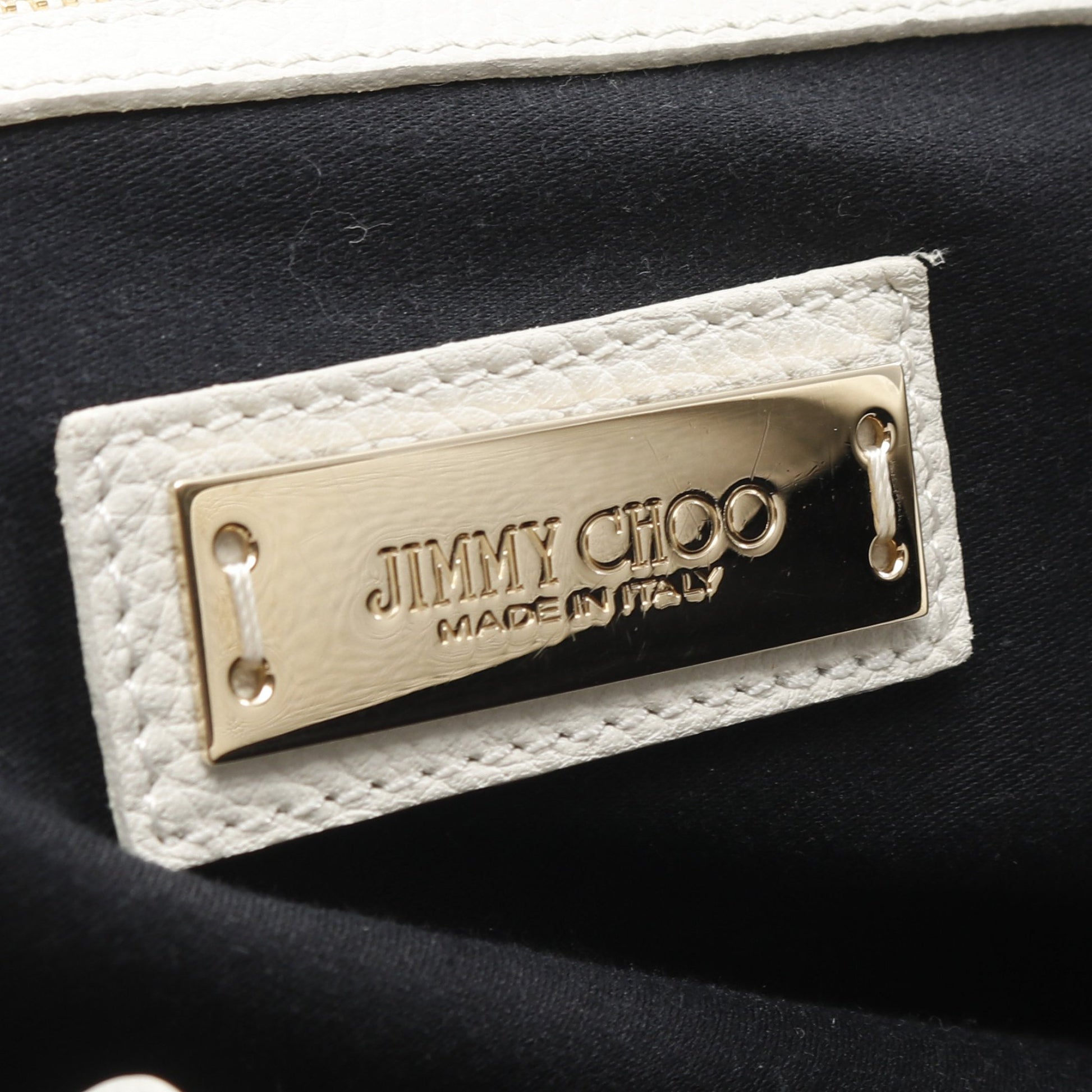 SOFIA M ソフィア スターエンボス ショルダーバッグ トートバッグ レザー オフホワイト ブラック ジミーチュウ バッグ JIMMY CHOO