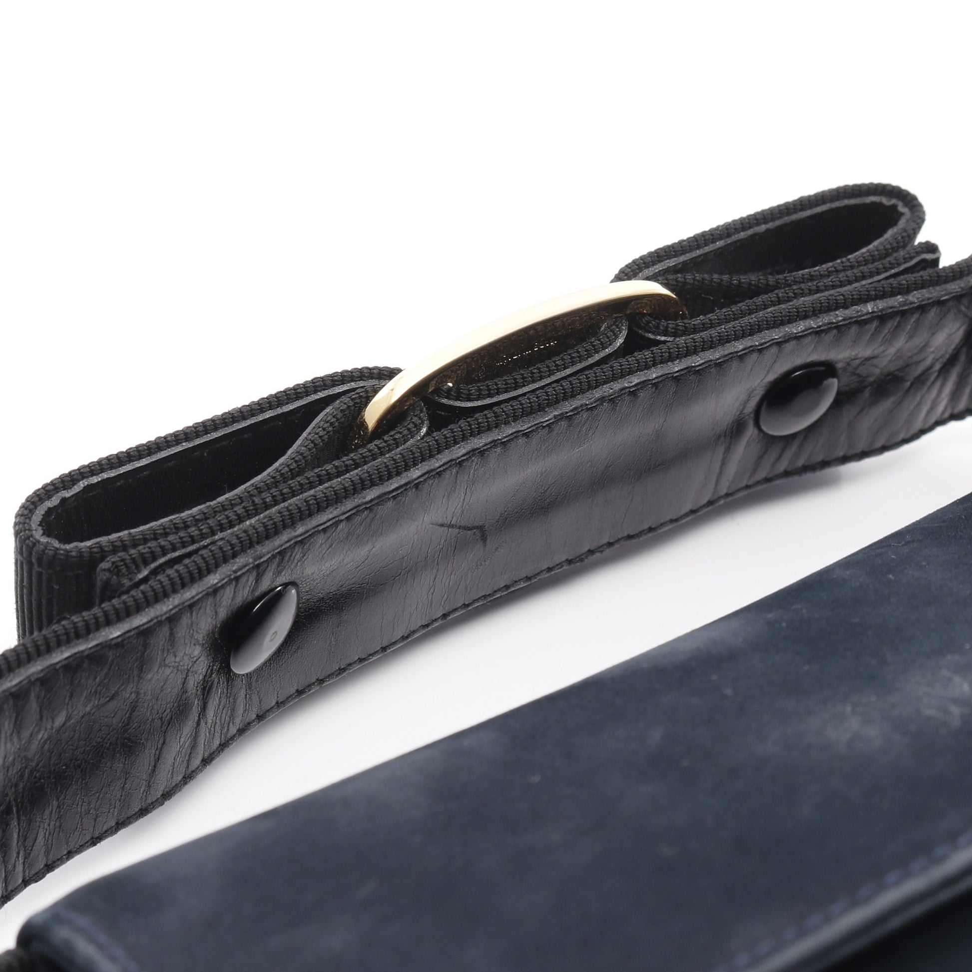 ヴァラリボン ハンドバッグ スエード レザー ダークネイビー 2WAY サルヴァトーレフェラガモ バッグ Salvatore Ferragamo