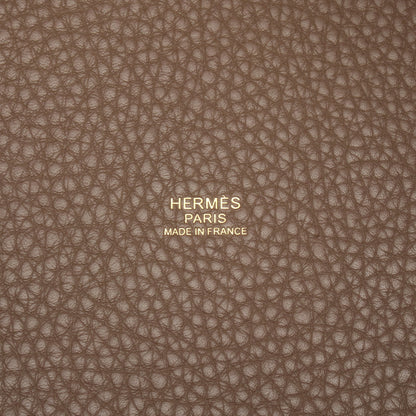 ピコタンロックMM エトゥープ ハンドバッグ トリヨンクレマンス グレーブラウン ゴールド金具 C刻印 エルメス バッグ HERMES