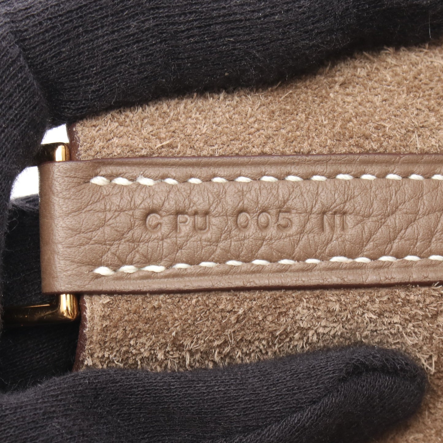 ピコタンロックMM エトゥープ ハンドバッグ トリヨンクレマンス グレーブラウン ゴールド金具 C刻印 エルメス バッグ HERMES