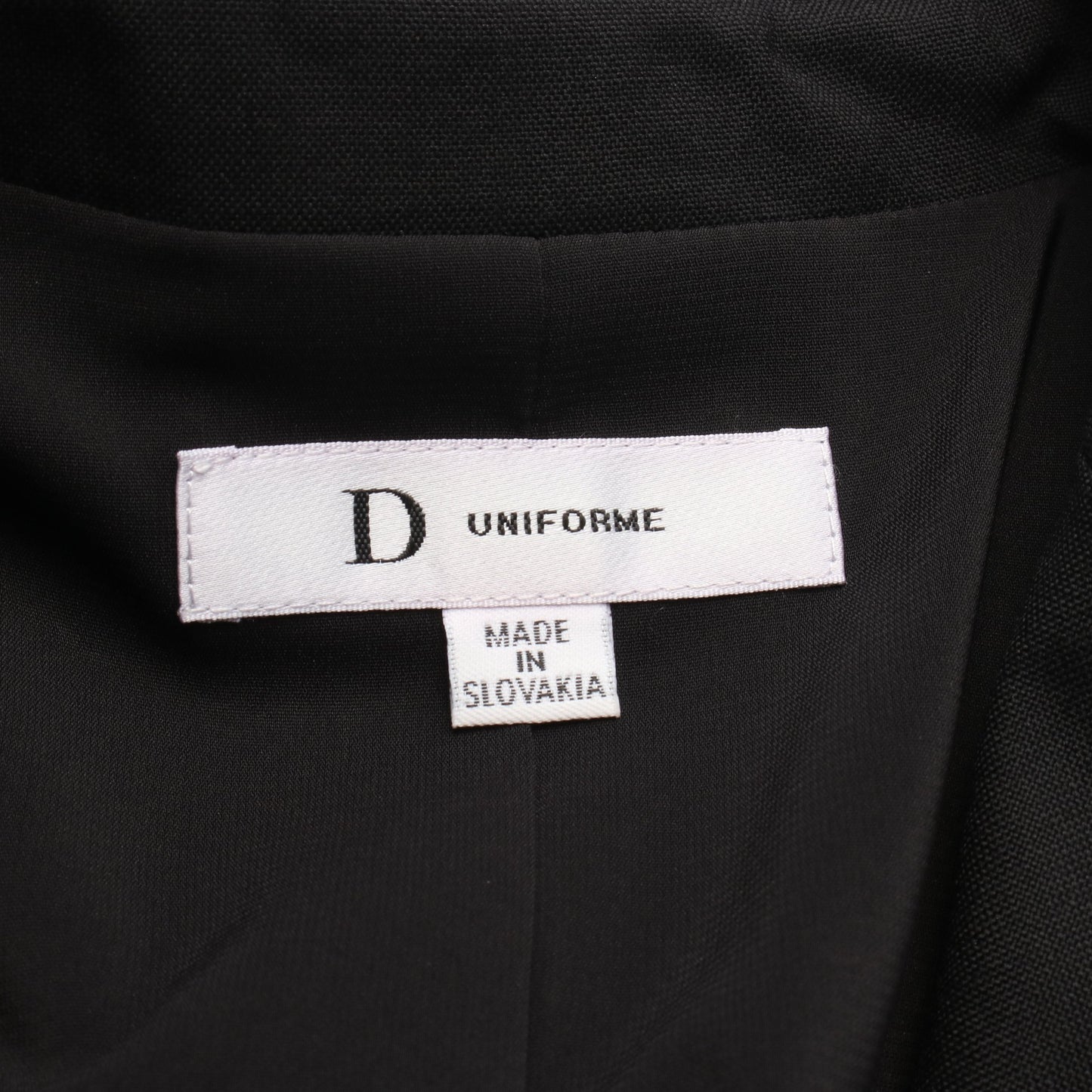 D UNIFORME テーラードジャケット ウール ブラック クリスチャンディオール アウター Christian Dior