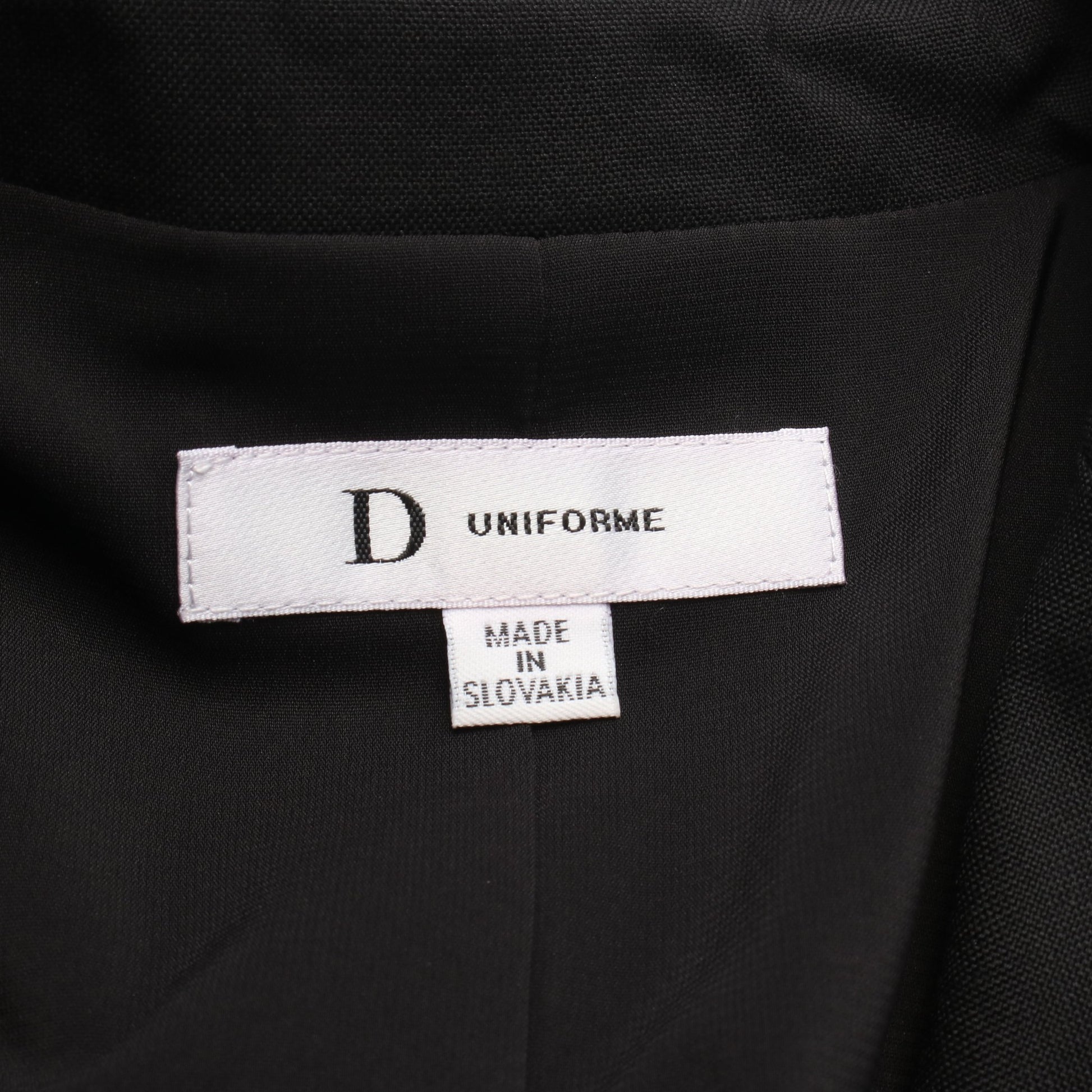 D UNIFORME テーラードジャケット ウール ブラック クリスチャンディオール アウター Christian Dior