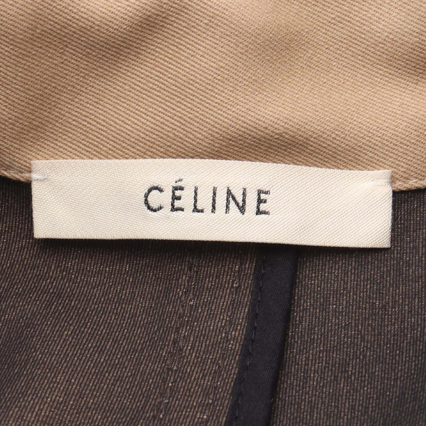 トレンチコート コットン ベージュ セリーヌ アウター CELINE