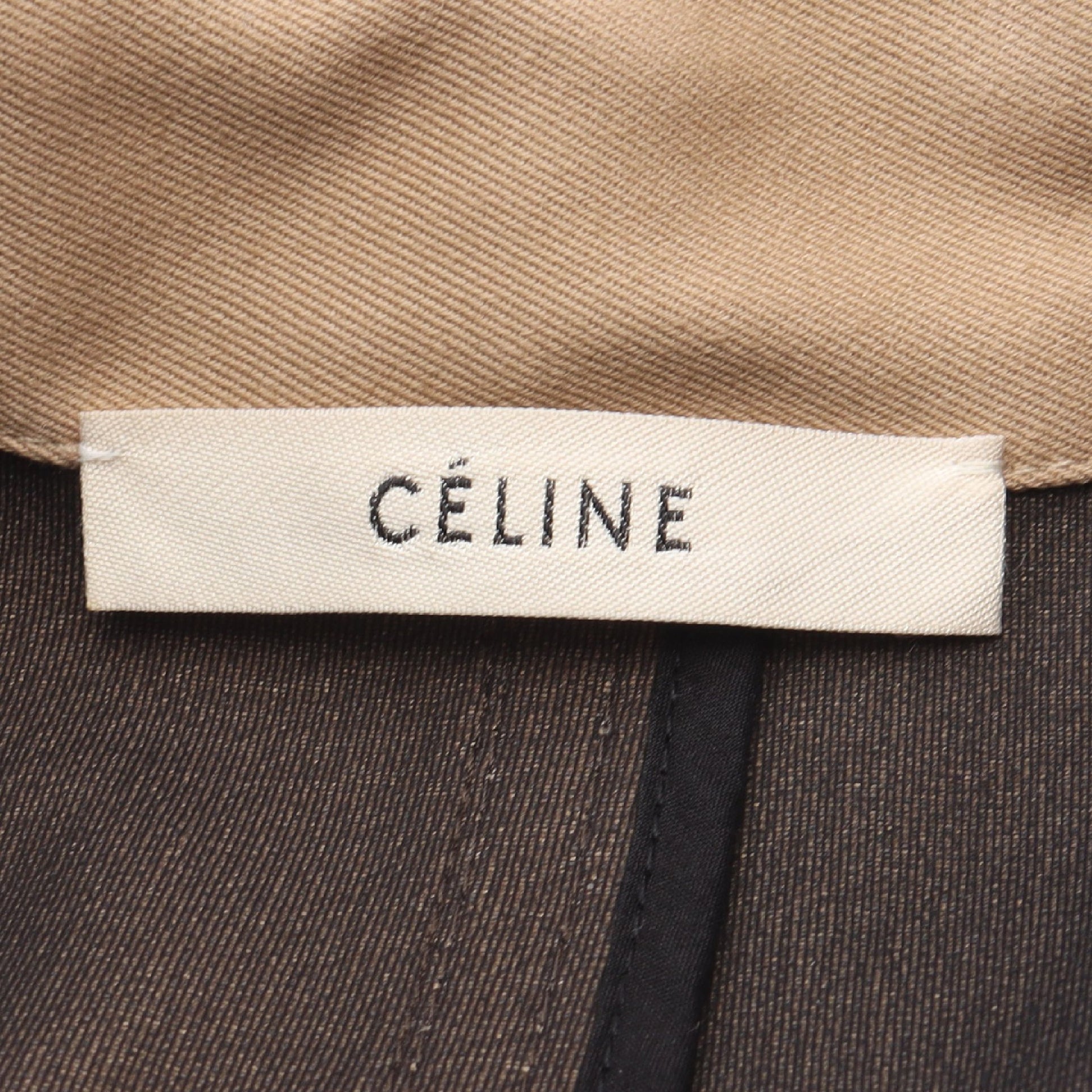 トレンチコート コットン ベージュ セリーヌ アウター CELINE