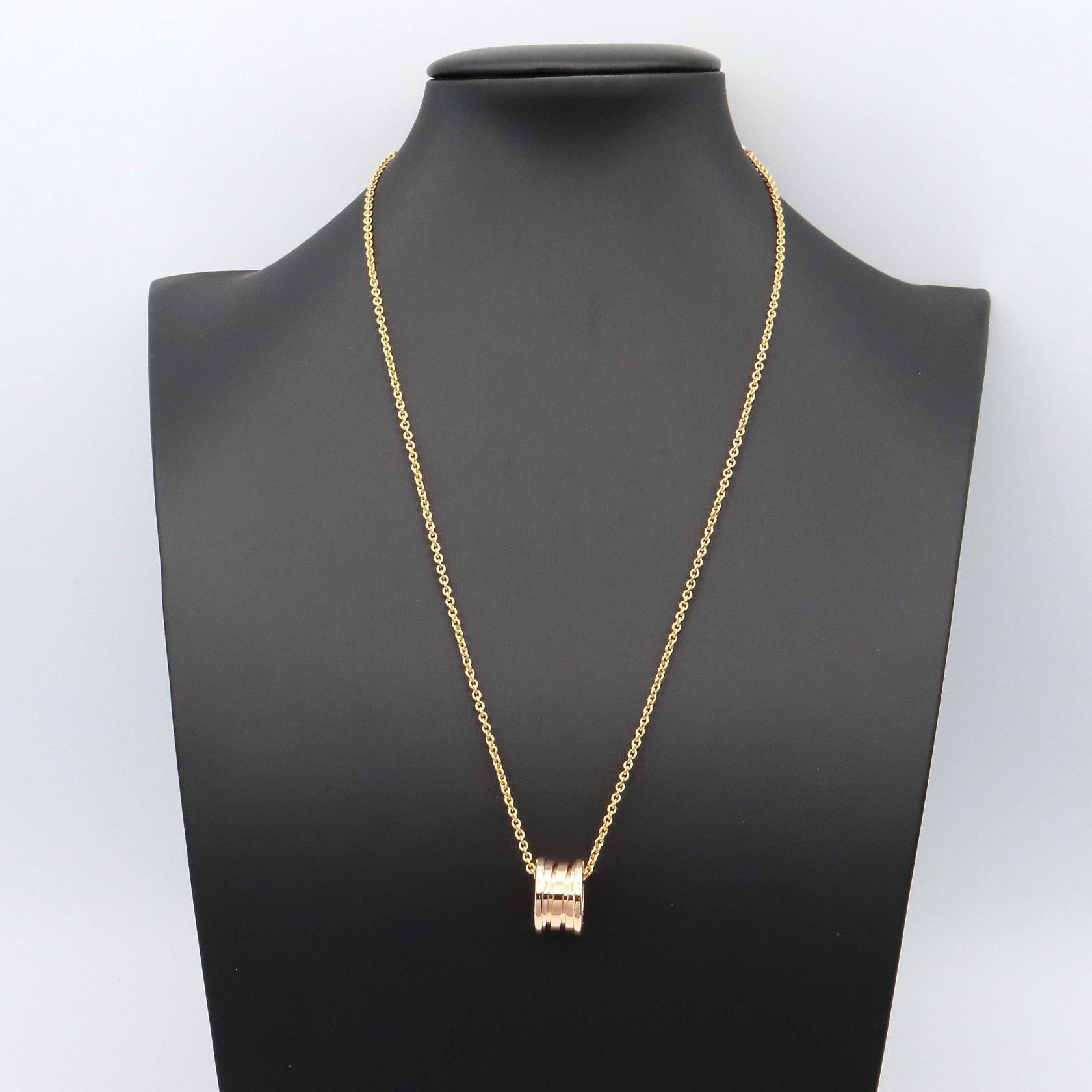B-zero1 ネックレス ネックレス K18PG ゴールド ピンクゴールド ブルガリ アクセサリー BVLGARI