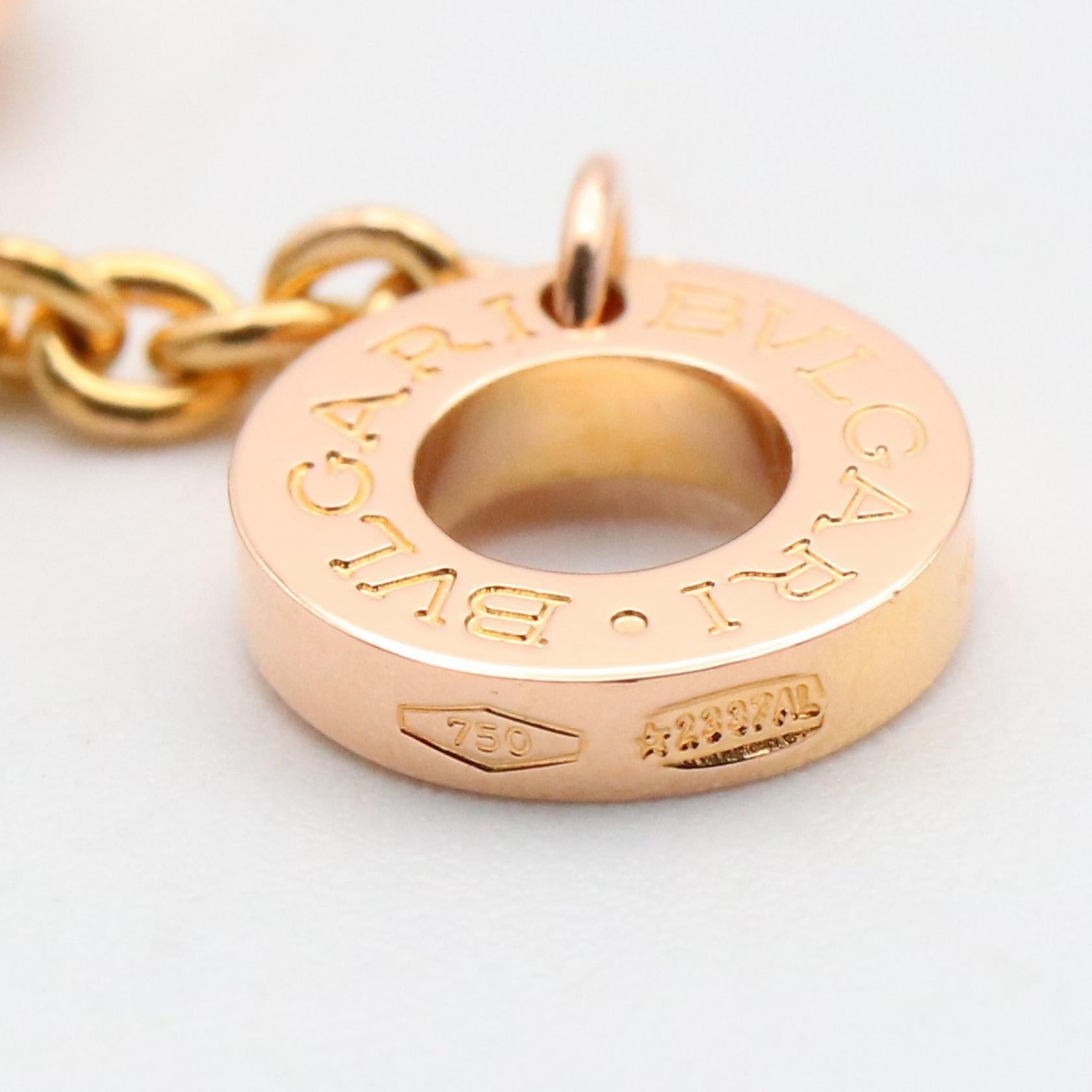 BVLGARI（ブルガリ）B.zero1 ネックレス ピンクゴールド BVLGARI ブルガリ B-ZERO.1 ビーゼロワン ネックレス 18金 K18ピンク