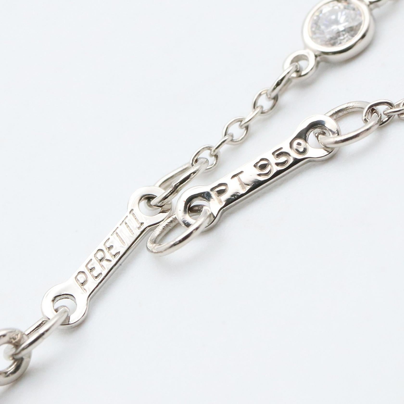 ティファニー　バイザヤード　ブレスレット　PT950 ダイヤ6P バイザヤードブレス 6PD ブレスレット PT950 ダイヤモンド クリア