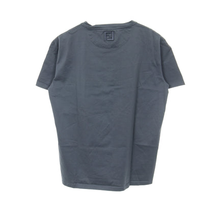 ロゴ刺繍 Tシャツ クルーネック 半袖 コットン グレー フェンディ トップス FENDI