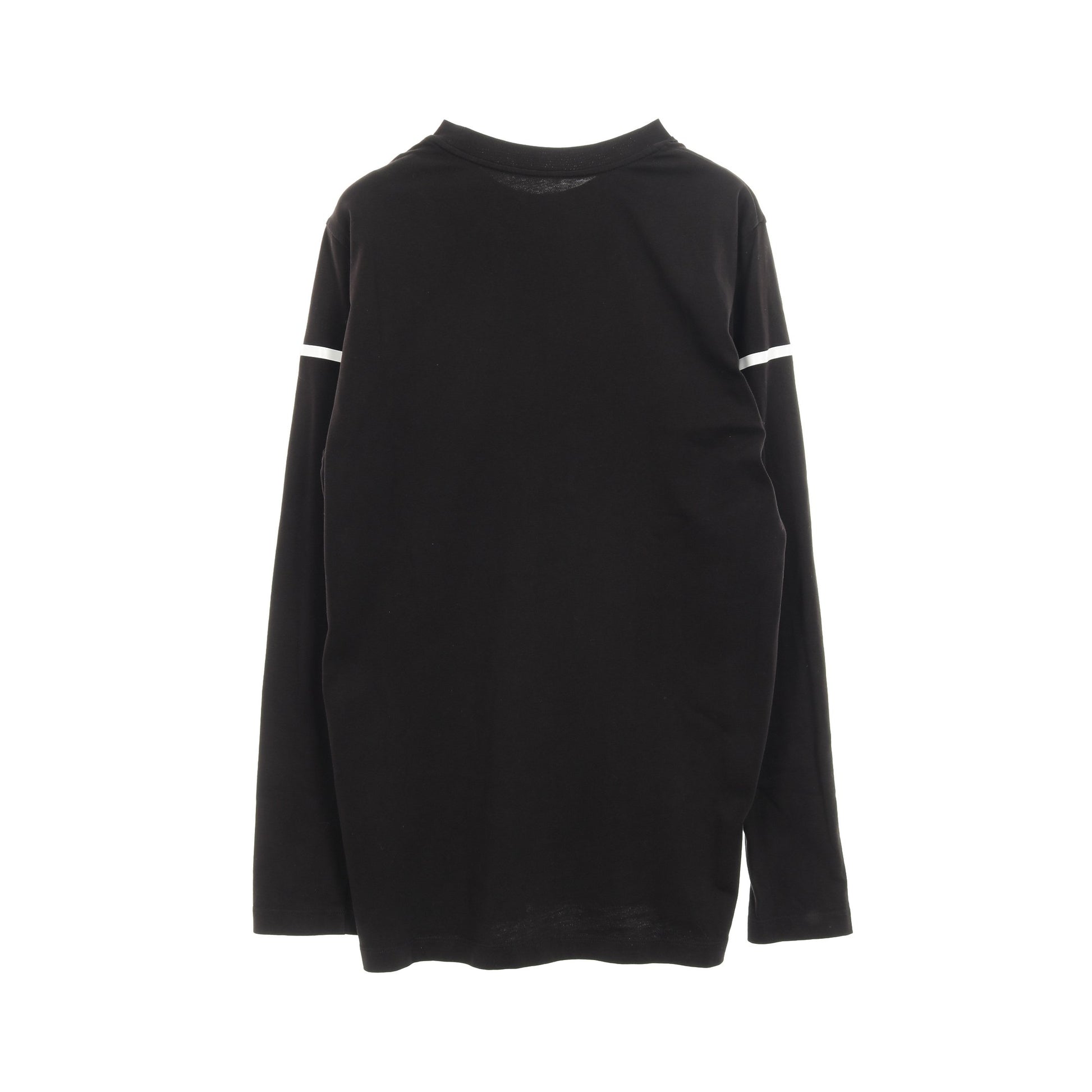 Tシャツ クルーネック 長袖 ロゴプリント コットン ブラック ホワイト モンクレール トップス MONCLER