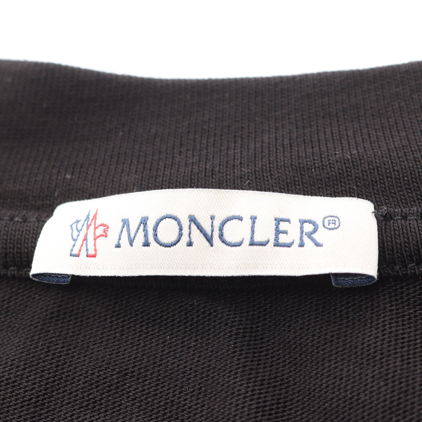 Tシャツ クルーネック 長袖 ロゴプリント コットン ブラック ホワイト モンクレール トップス MONCLER