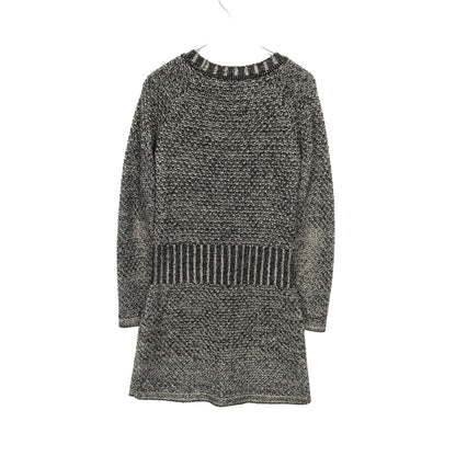 ニットワンピース シルク カシミヤ ウール レーヨン ブラック オフホワイト シャネル ワンピース CHANEL