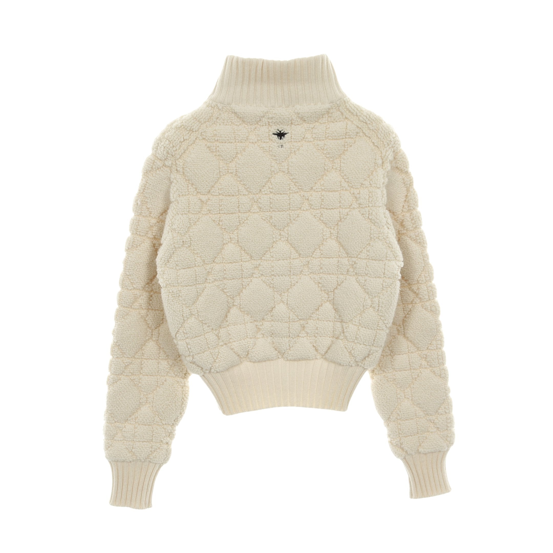 マクロカナージュ ジップアップニットジャケット カーディガン ウール