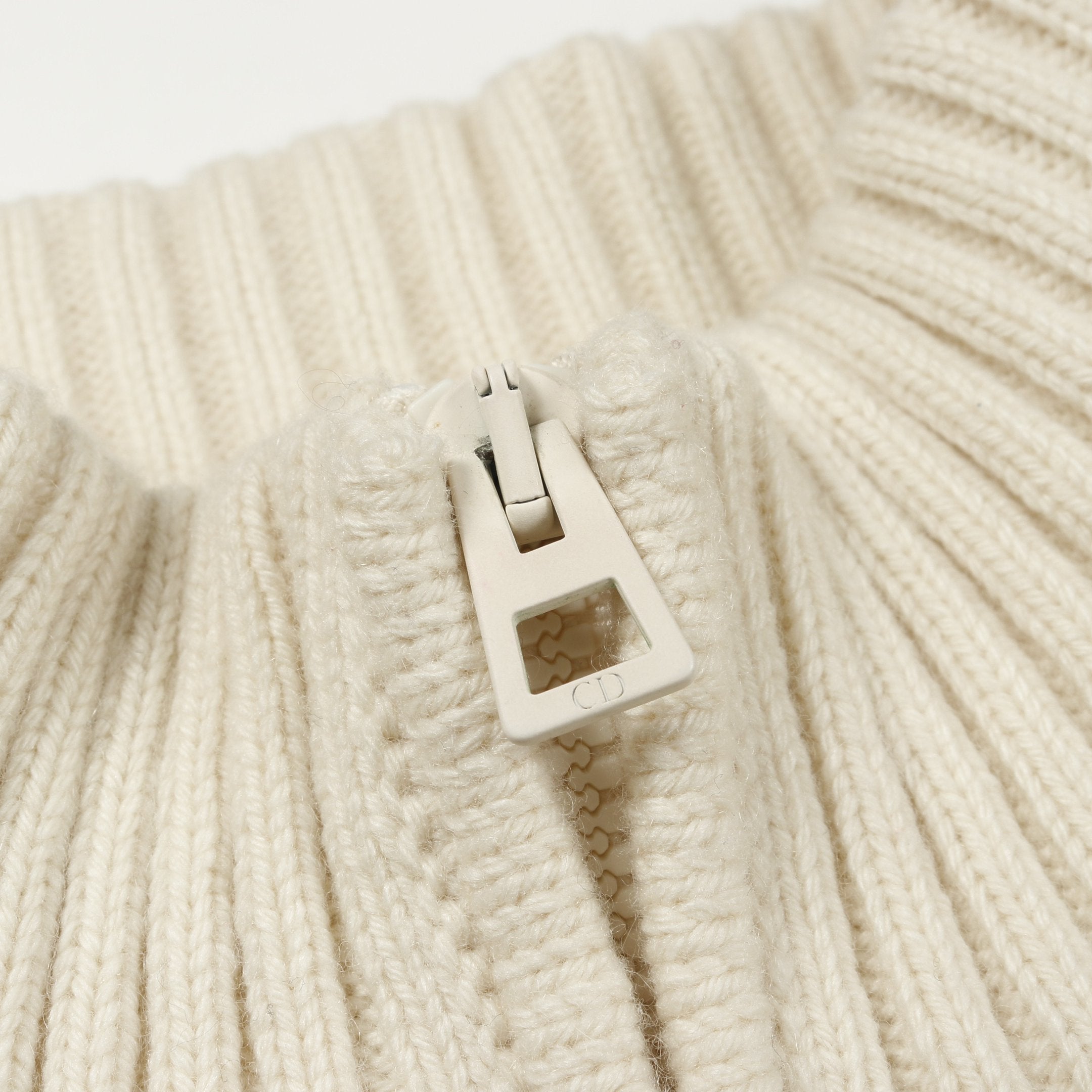 マクロカナージュ ジップアップニットジャケット カーディガン ウール