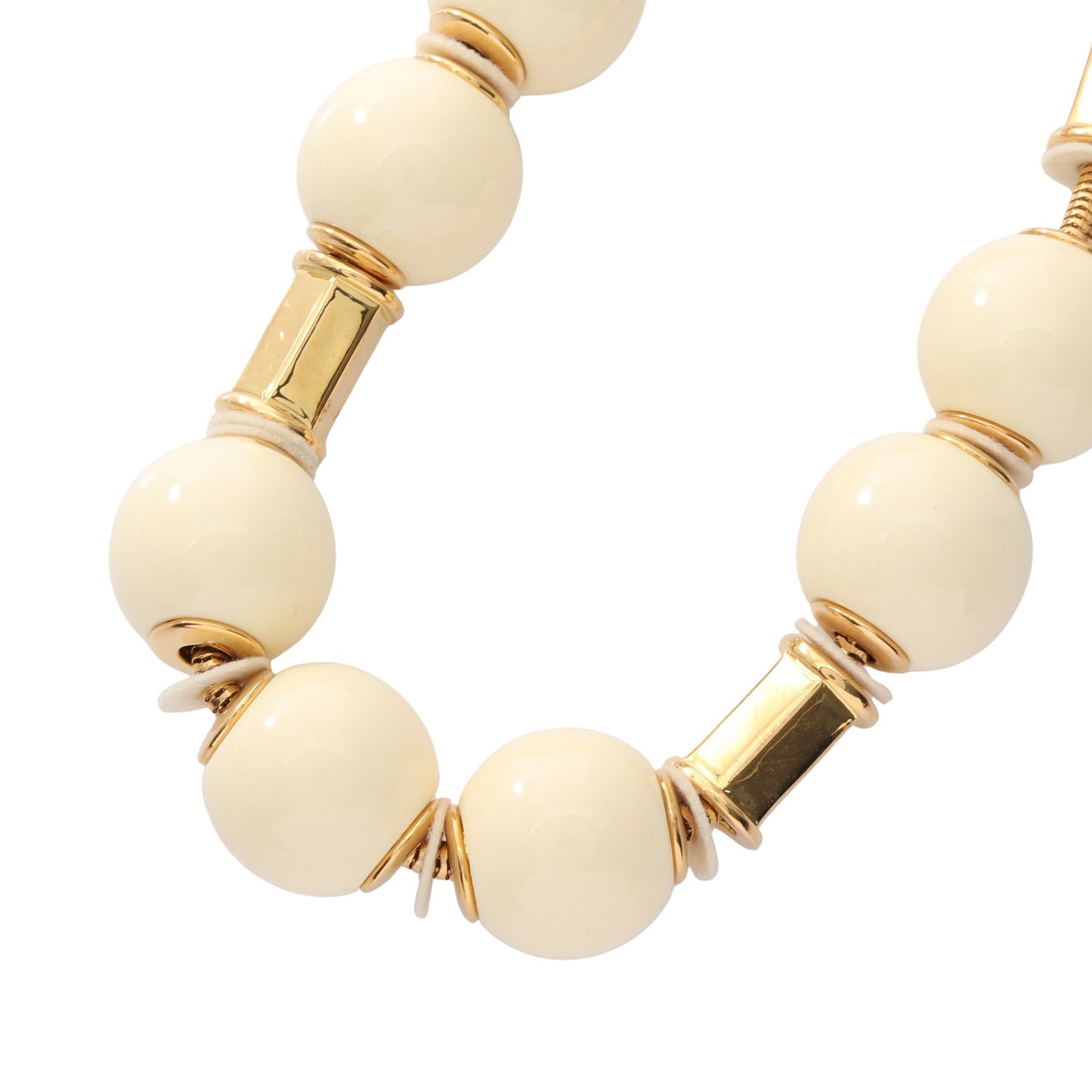 ロゴ ネックレス GP ゴールド アイボリー トリーバーチ アクセサリー TORY BURCH