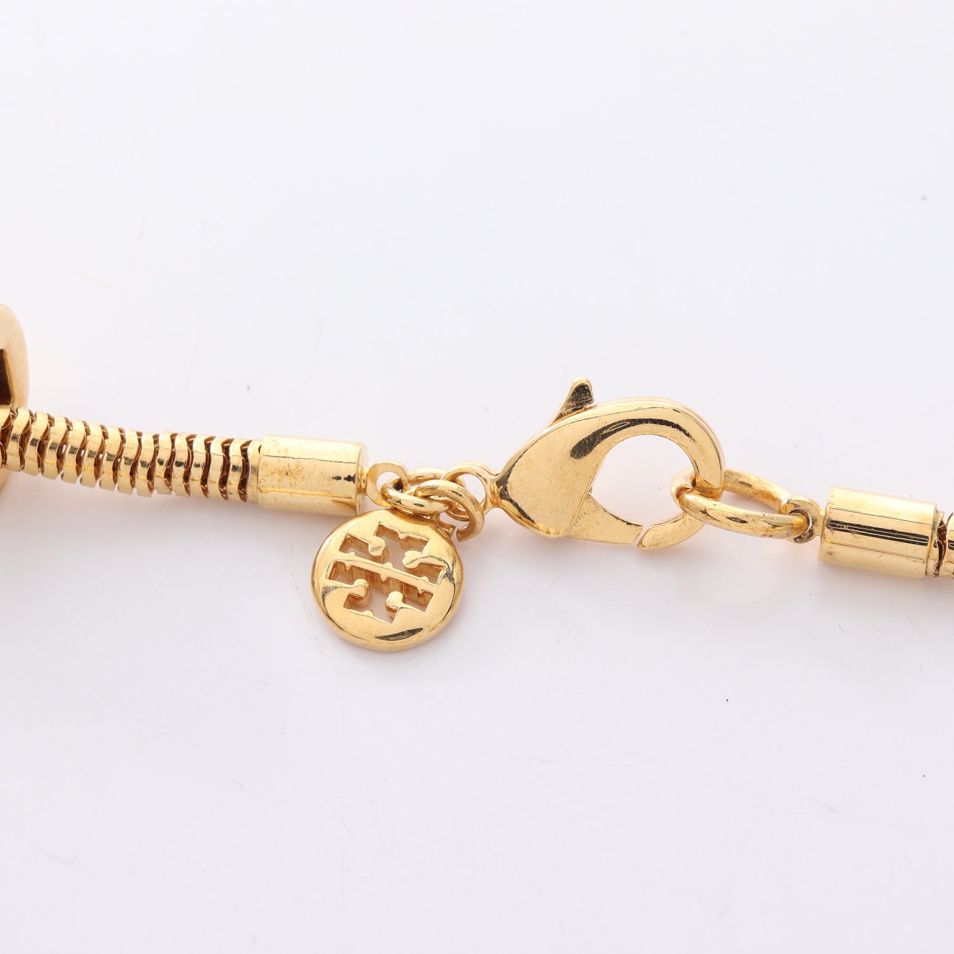 ロゴ ネックレス GP ゴールド アイボリー トリーバーチ アクセサリー TORY BURCH