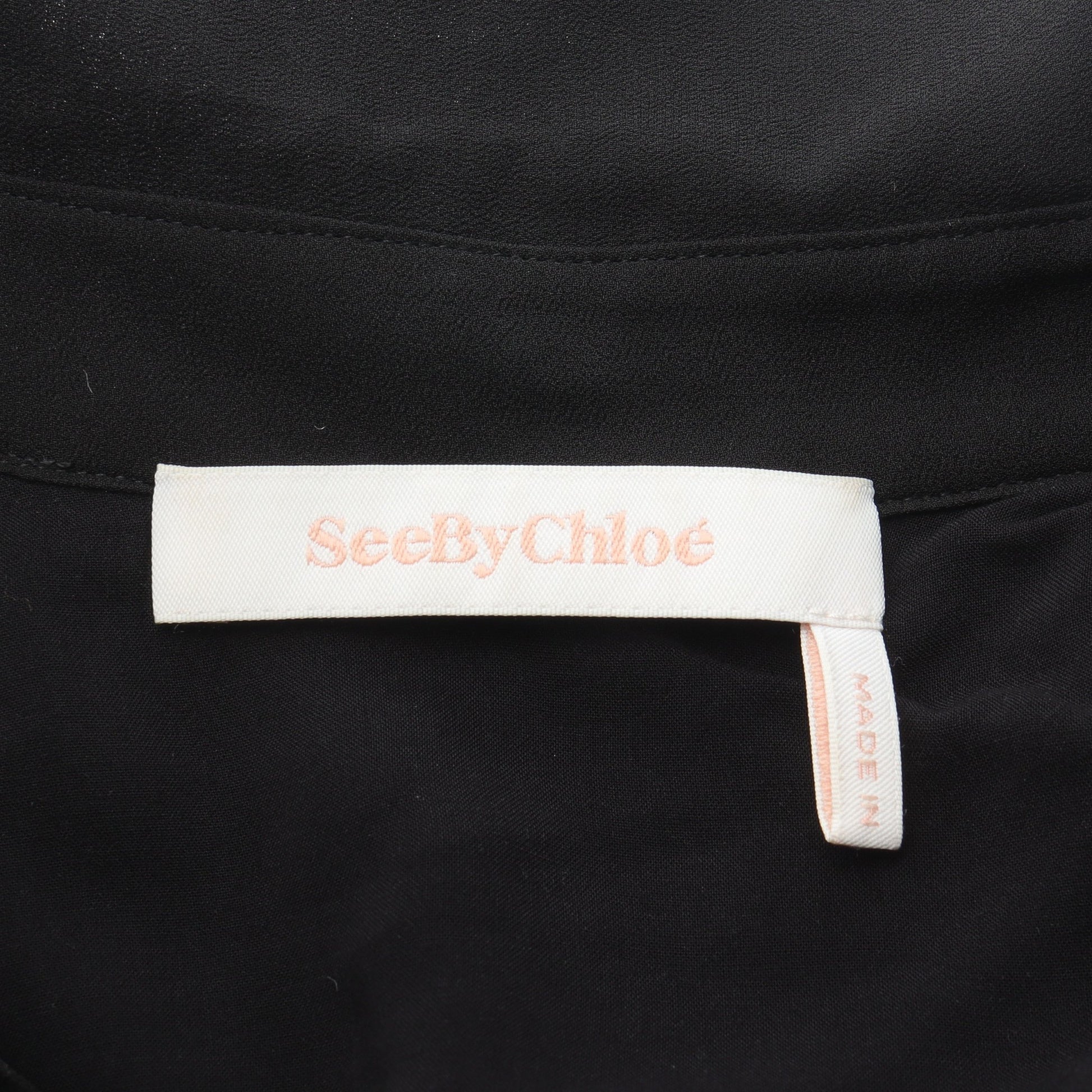 ティアード ワンピース 長袖 ブラック シーバイクロエ ワンピース See by Chloe