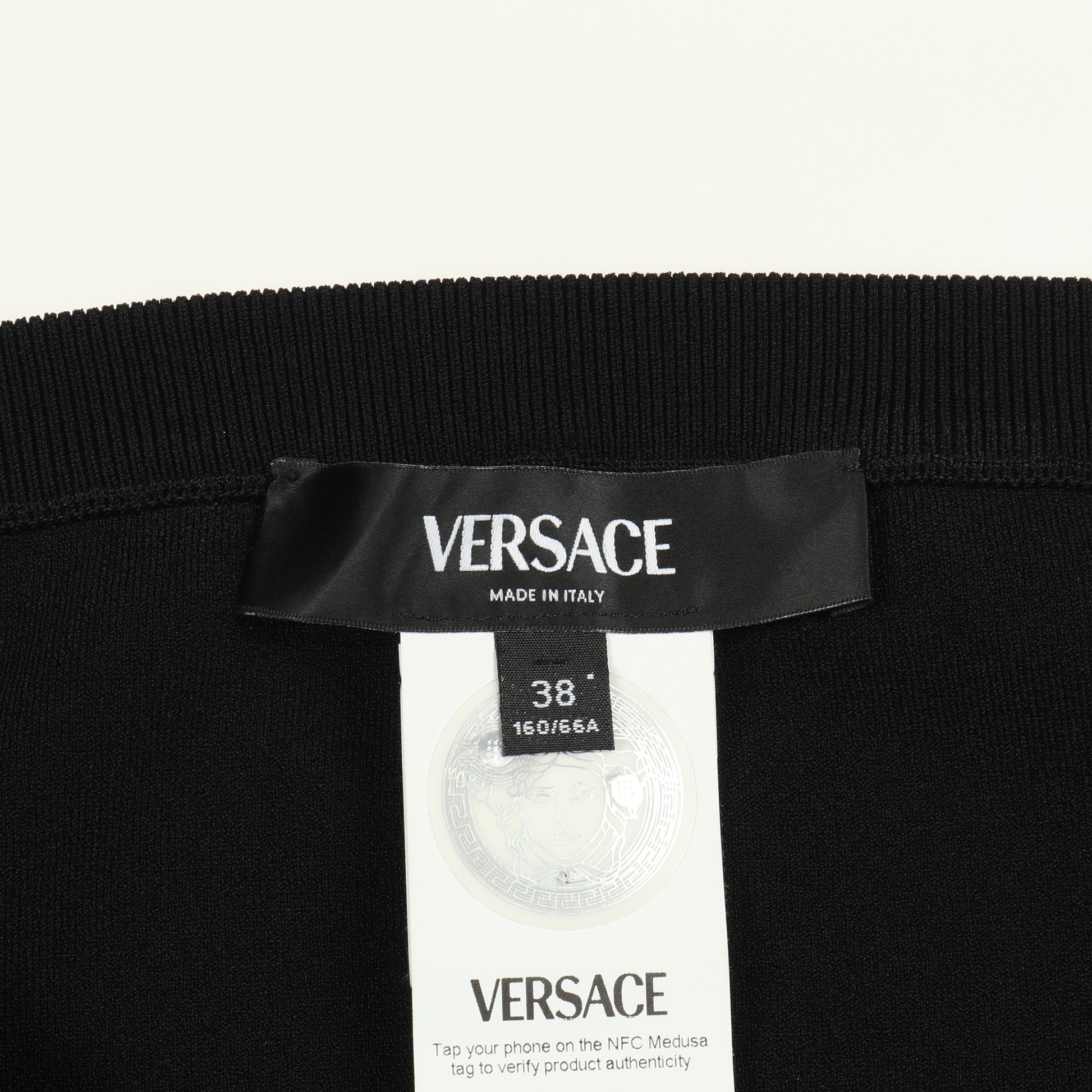スカート レース 切替 レーヨン ブラック ヴェルサーチ ボトムス Versace