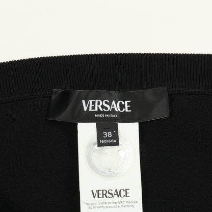スカート レース 切替 レーヨン ブラック ヴェルサーチ ボトムス Versace