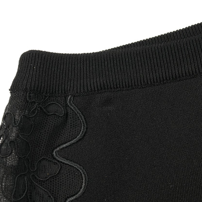 スカート レース 切替 レーヨン ブラック ヴェルサーチ ボトムス Versace