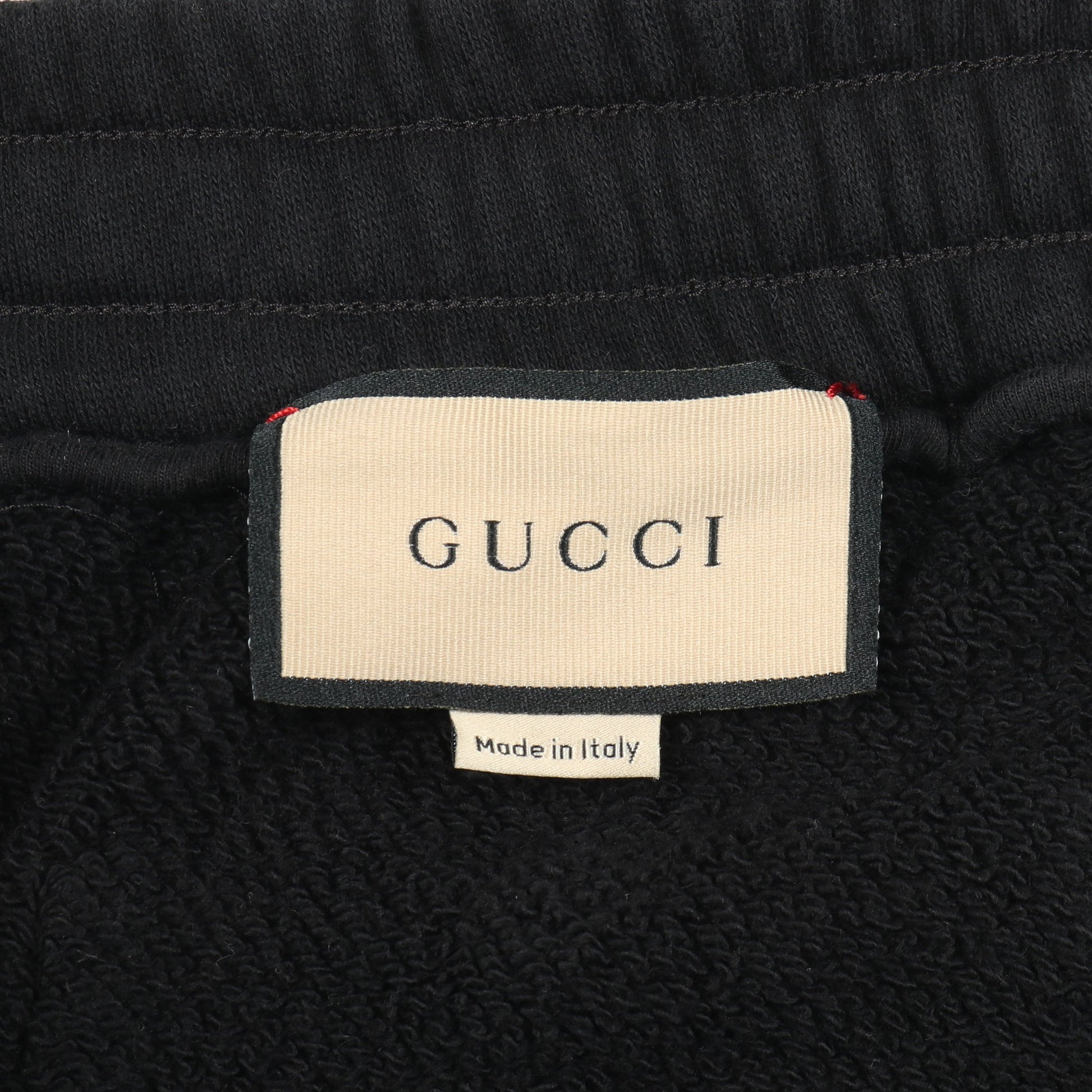 SIDE STRIPE ジョガーパンツ スウェットパンツ ロゴ刺繍 コットン ブラック グッチ ボトムス GUCCI