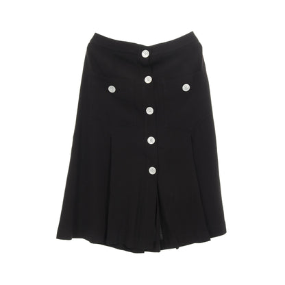 サテンサブレ ラップスカート レーヨン シルク ブラック プラダ ボトムス PRADA