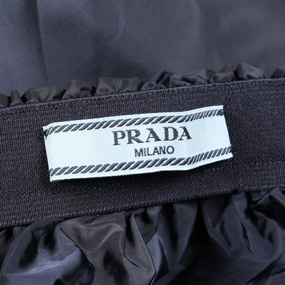 Re-Nylon ジップアップ スカート ナイロン ネイビー プラダ ボトムス PRADA