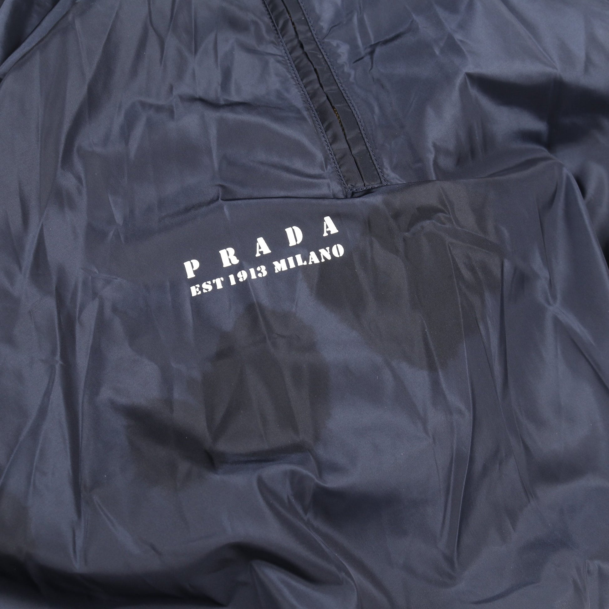 Re-Nylon ジップアップ スカート ナイロン ネイビー プラダ ボトムス PRADA