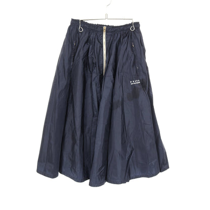 Re-Nylon ジップアップ スカート ナイロン ネイビー プラダ ボトムス PRADA