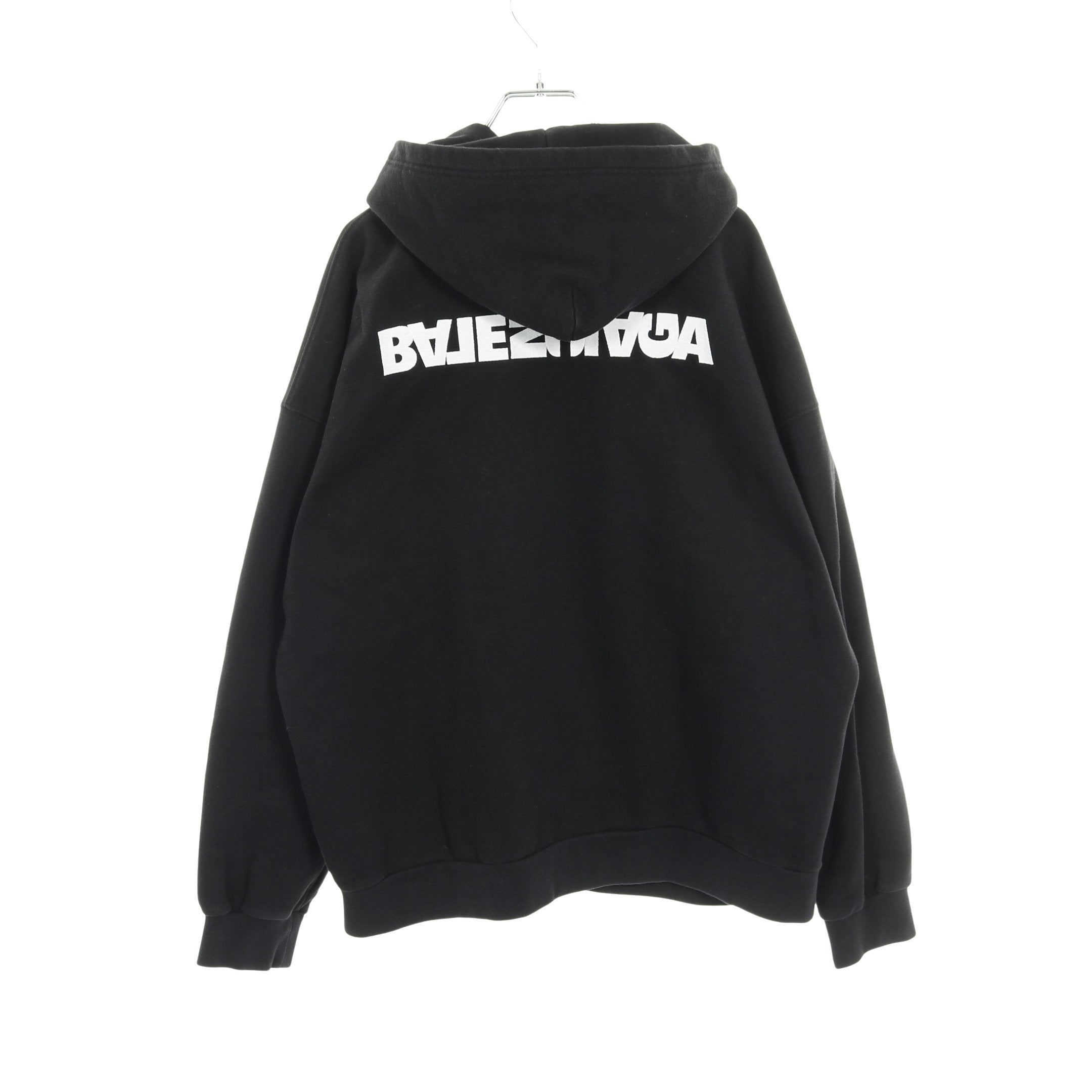 Balenciaga バレンシアガ ターンワイドフィット ジップアップ パーカー ターン ワイド フィット ジップアップパーカー コットン ブラック