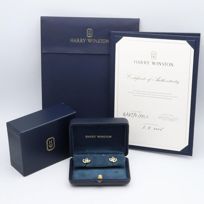 リリークラスター ミニ ピアス ダイヤ ピアス K18YG ダイヤモンド クリア イエローゴールド ハリーウィンストン アクセサリー Harry Winston