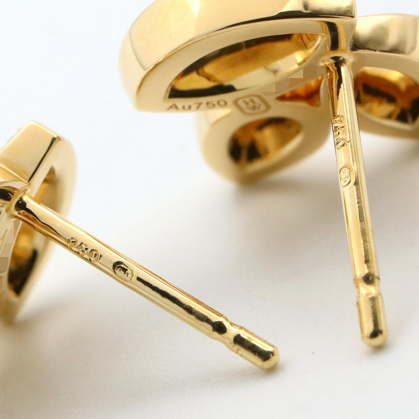 リリークラスター ミニ ピアス ダイヤ ピアス K18YG ダイヤモンド  