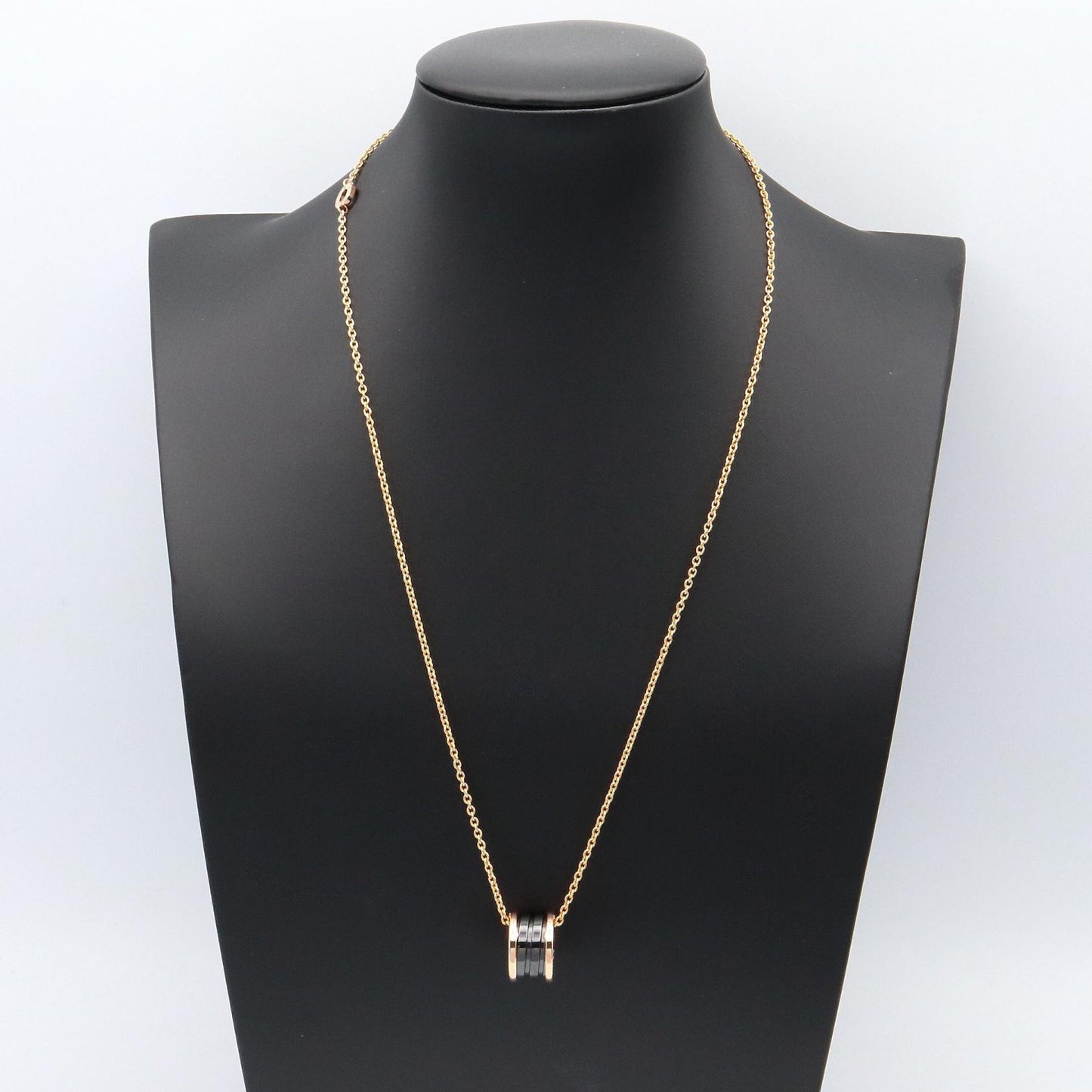 B-zero1 ネックレス セラミック ネックレス K18PG セラミック ブラック ピンクゴールド ブルガリ アクセサリー BVLGARI