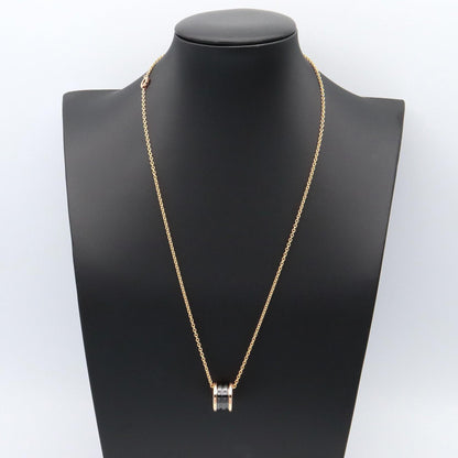 B-zero1 ネックレス セラミック ネックレス K18PG セラミック ブラック ピンクゴールド ブルガリ アクセサリー BVLGARI