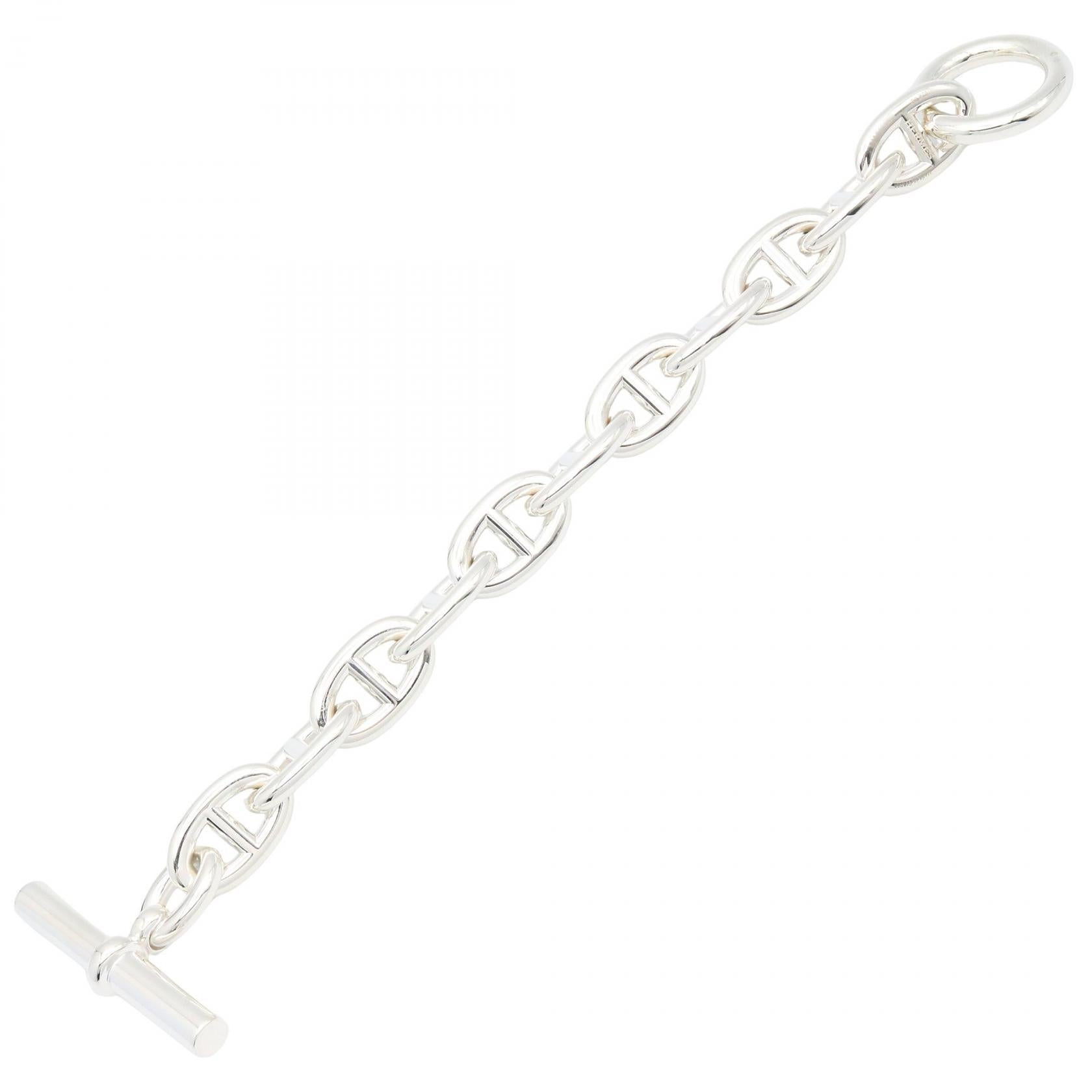 シェーヌダンクルTGM 11コマ ブレスレット ブレスレット SV925 シルバー エルメス アクセサリー HERMES